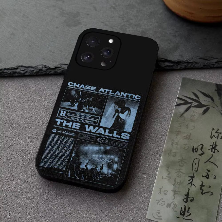 Schutzhülle C-Chase Atlantic Sänger für iPhone 11 bis iPhone 17 Pro Max, Silikon Soft Shell, Schwarz - Bild 3