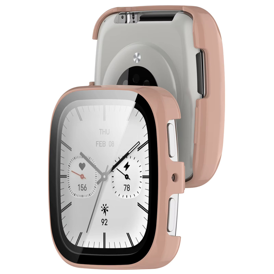 Amazfit Uhrengehäuse und Folie, PC, Roségold, transparent - Bild 2