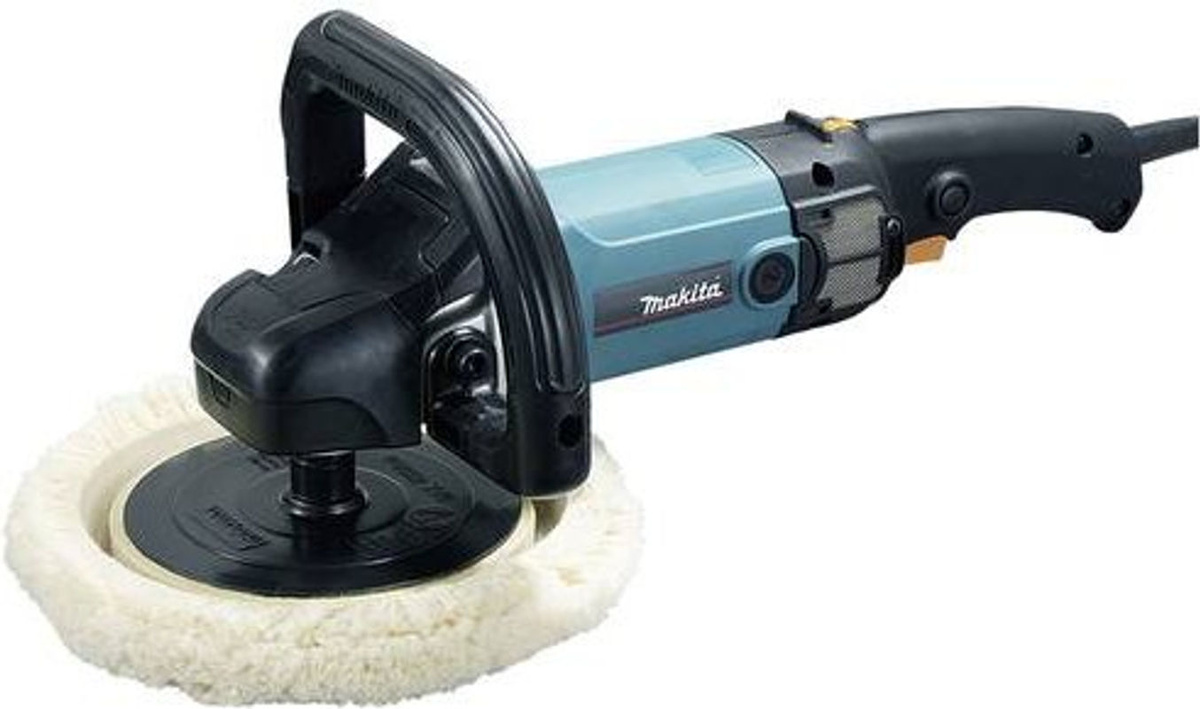 Makita Rotationspoliermaschine 9237CB mit 1200 W und 180 mm Schleifscheibe - Bild 2
