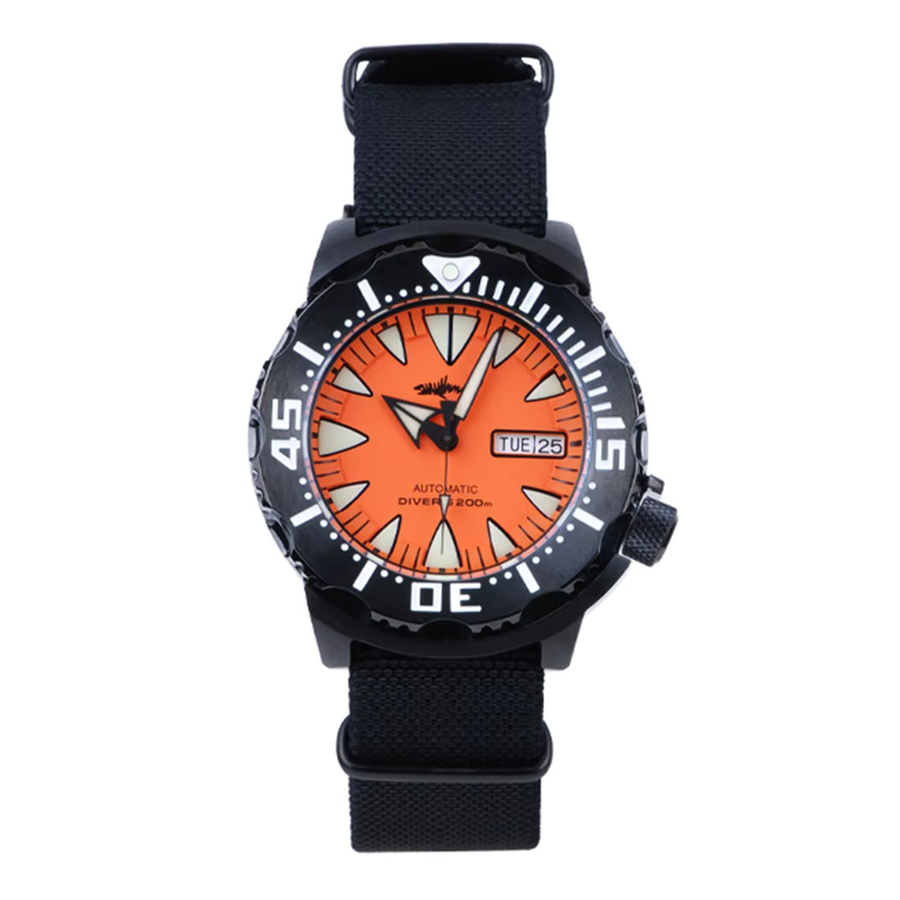 HEIMDALLR Automatik-Armbanduhr, Edelstahl, 45,3 mm, Schwarz, Herren - Bild 2