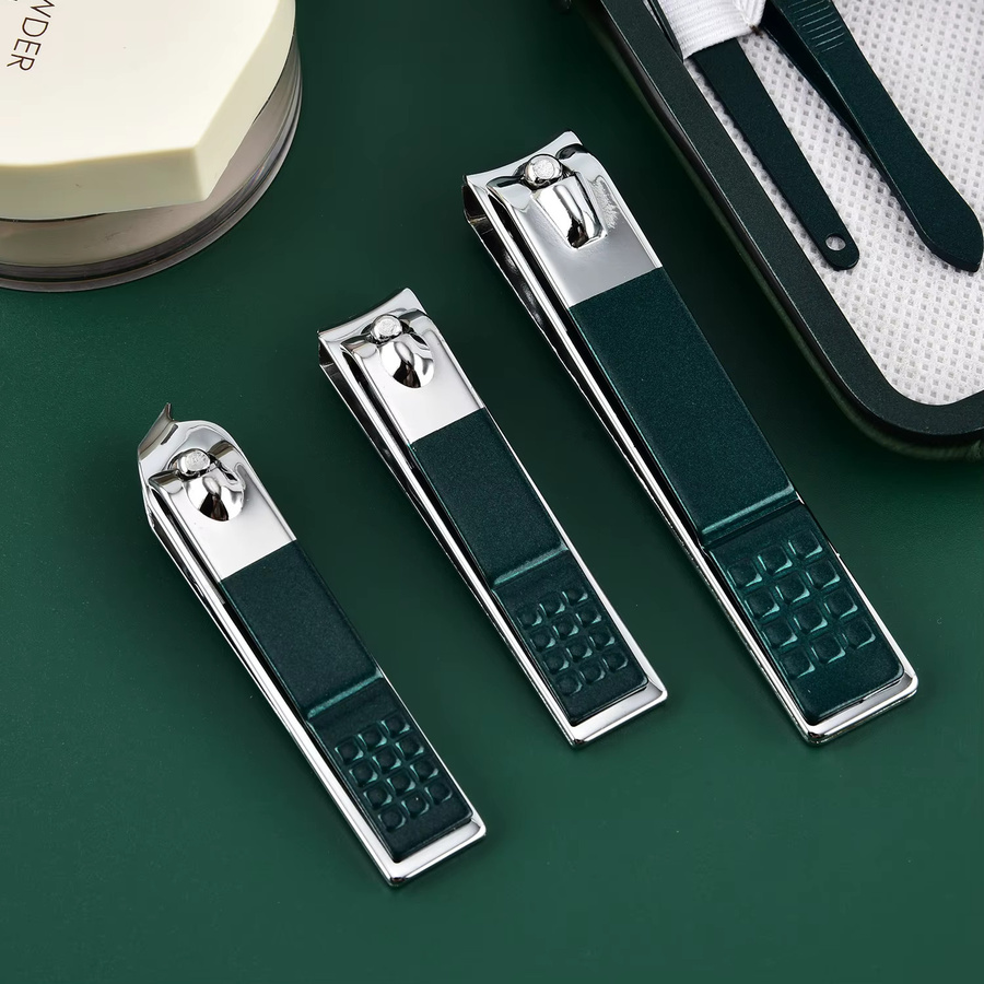 OLOEY Nagelknipser Set, Edelstahl, Grün, Glänzend - Bild 3