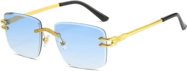 Binchi Outdoor Equipment Sonnenbrille, randlos, quadratisch, Metal, white, unisex - Bild 1
