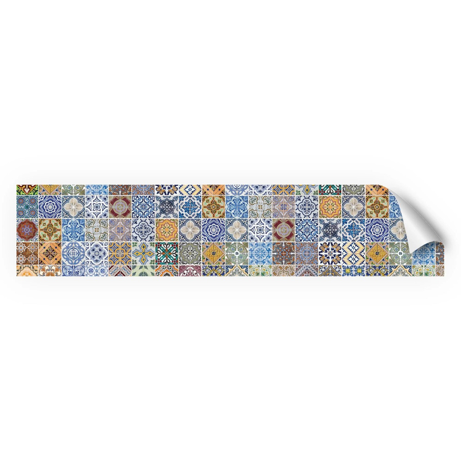 Myspotti Küchenrückwandfolie Pablo in Fliesenoptik, selbstklebend, Multicolour, B: 280 cm, H: 60 cm - Bild 2