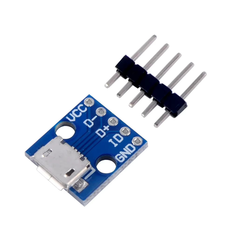 10er Set CJMCU Breakout Netzteil Modul mit Micro USB Interface 5V Power Adapter Board für Arduino in Blau - Bild 2