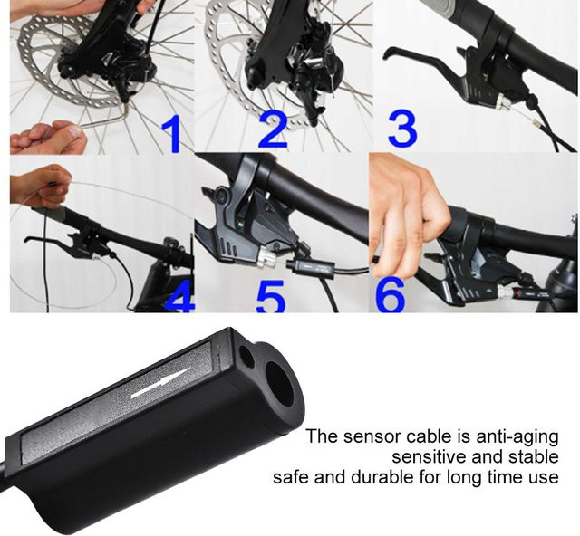 Fishine Mechanischer Bremsabschaltsensor Schalterkabel für Elektrofahrrad E-Bike und Roller in Grau - Bild 1