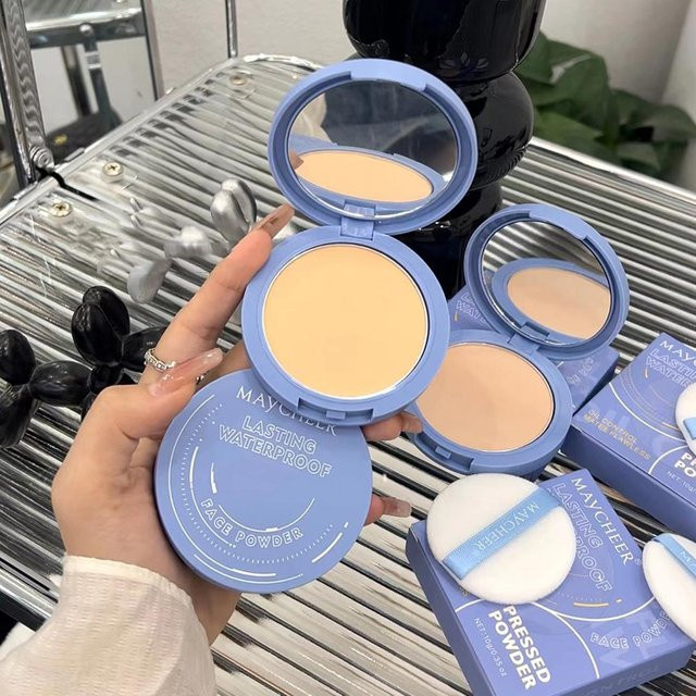 MAYCHEER Mattierendes gepresstes Puder, heller Hautton, Unisex - Bild 1
