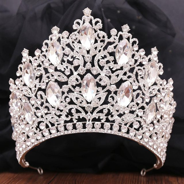 DIEZI Diadem Krone, Kristall, gray, Damen - Bild 1