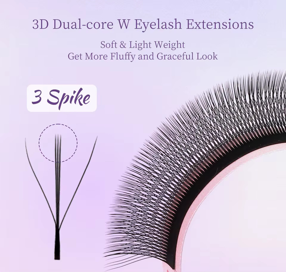 Lash Professor 3D Clover Wimpernverlängerungen, 1800 Fans, Unisex - Bild 2