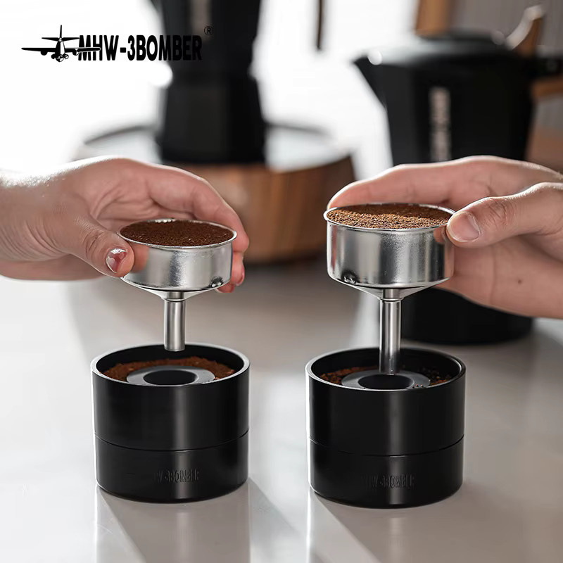 MHW-3BOMBER Moka Pot Distributor Kaffee Distributing Leveler aus Kunststoff und Edelstahl in Schwarz - Bild 6