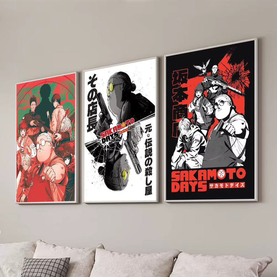 Kayou SAKAMOTO DAYS Anime Poster selbstklebend wasserfest Papieraufkleber Mehrfarbig Rechteckig - Bild 2