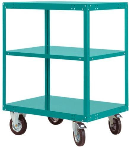 Manuflex Etagenwagen TRANSOMOBIL TP4083.5021 in Wasserblau aus Stahl, Höhe: 129,5 cm, Breite: 120 cm, Tiefe: 80 cm - Bild 1