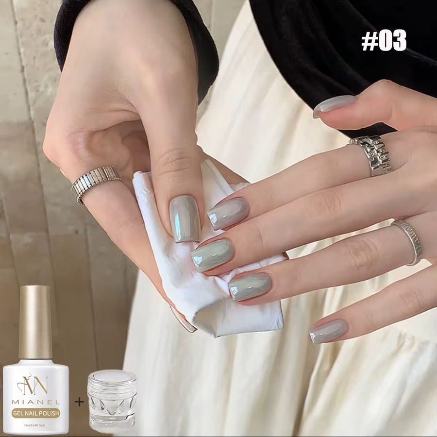 MIANEL Nagelgel Süßer Milchpudding, 9 Farben, UV-Gel - Bild 4