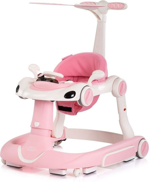 Chipolino Happy Walker Lauflernhilfe 5 in 1 mit Schaukelfunktion Musik Lichter Räder pink - Bild 1