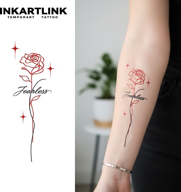 INKARTLINK Temporäre Tattoo Aufkleber, Wasserdicht - Bild 1