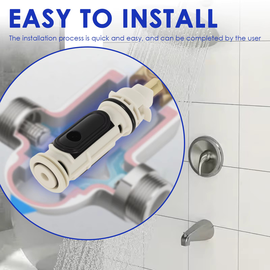 everso Ersatzkartuschen-Set 1222 aus Messing für Moen Posi Temp Einhebelarmaturen für Badewanne und Dusche - Bild 5