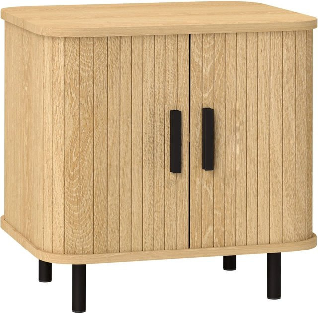 HOMCOM Nachttisch in Eiche mit nordischem Design, B/T/H: 40 x 48 x 48 cm - Bild 1