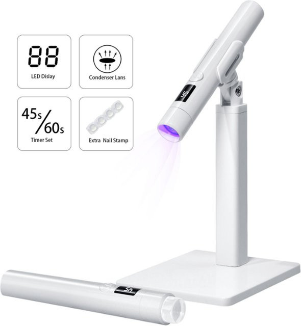 TIMISSFOX Mini UV LED Nagellampe, tragbar, USB wiederaufladbar, Unisex - Bild 1