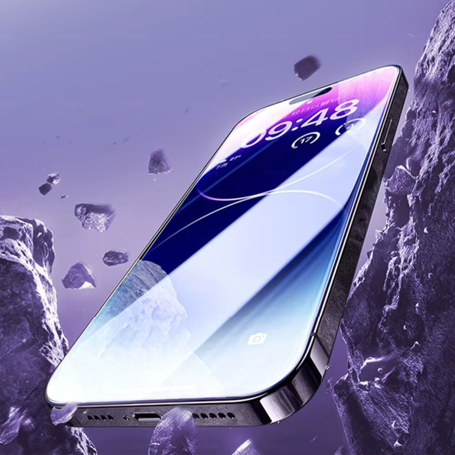 2er-Set Staubdichte Displayschutzfolien aus gehärtetem Glas für Apple iPhone 17 Air 16 15 14 13 12 11 Pro Max Plus XR X transparent - Bild 4