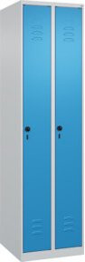 C+P Spind Classic PLUS Garderobenschrank mit 2 Abteilen, Höhe: 185 cm, Breite: 50 cm, Tiefe: 50 cm, Sicherheits-Drehriegel und 3 Garderobenhaken - Bild 1