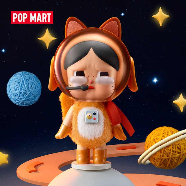 POP MART Crybaby Space Cat Figur, Orange, Einzelfigur - Bild 1