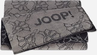 Wohndecke JOOP! FABRICS STUDIO in Schwarz mit floralem Muster, B/T: 150 x 200 cm - Bild 1