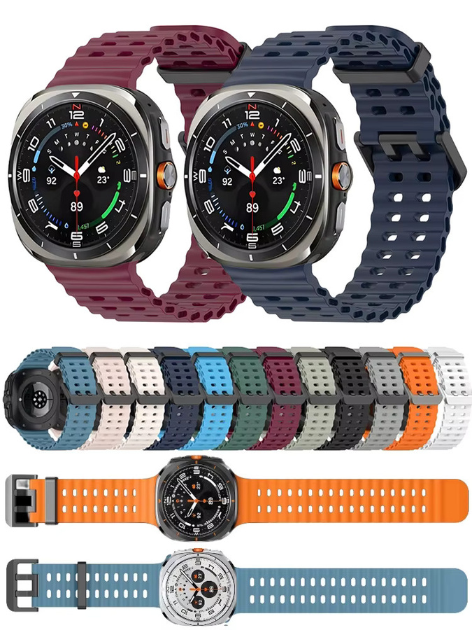 Samsung Uhrenarmband Silikon, Galaxy Watch Ultra 2025, 47mm, Unisex - Bild 3