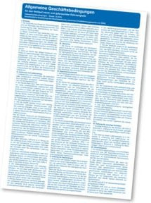 Eichner Hinweistafel Teileverkaufsbedingungen aus Kunststoff in Weiß - Bild 1