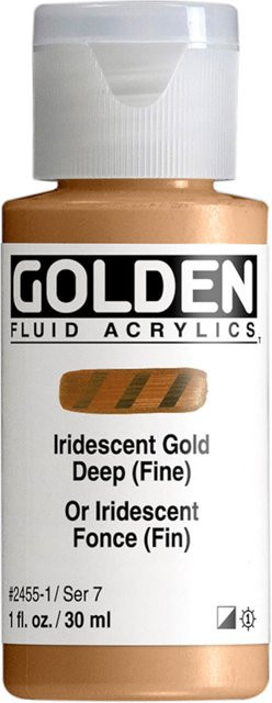 Golden Fluid Acrylfarbe Golden in Tiefgold - Bild 1