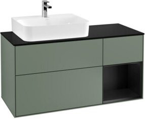V&B Waschtischunterschrank Finion in Platinbraun Matt Lack, Breite: 120 cm, Tiefe: 50,1 cm, Höhe: 50,1 cm - Bild 1
