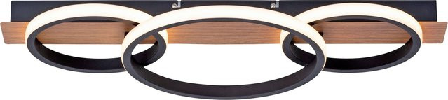Just Light LED-Deckenleuchte TROOPER in Schwarz und Weiß aus Metall und Kunststoff, B/H/T: 30 x 8 x 68 cm - Bild 1