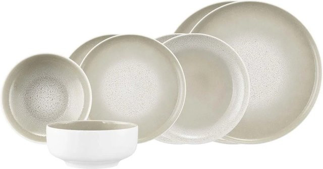 Seltmann Weiden Sento Home Einsteiger-Set 8-teilig aus Porzellan in Aura Cream Beige - Bild 1