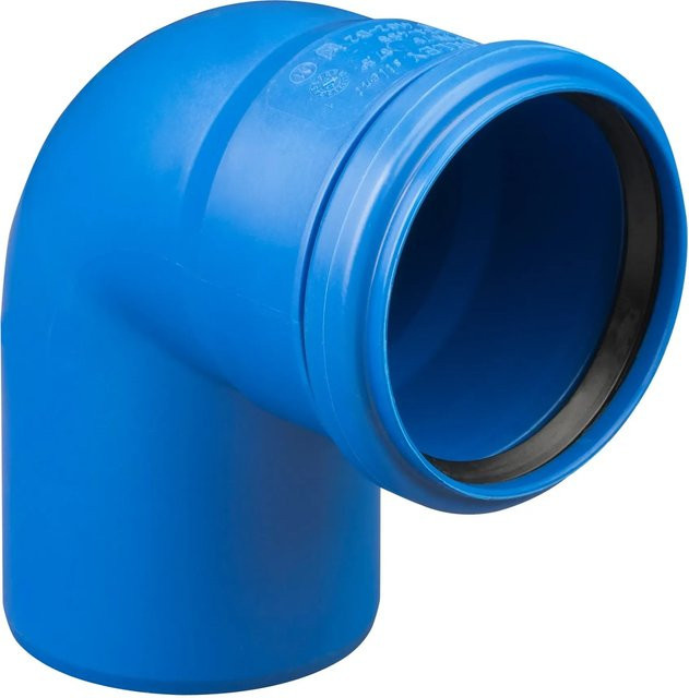 Marley HT Silent Abwasser-Rohrsystem Bogen DN 110/87 Grad in Grau - Bild 1