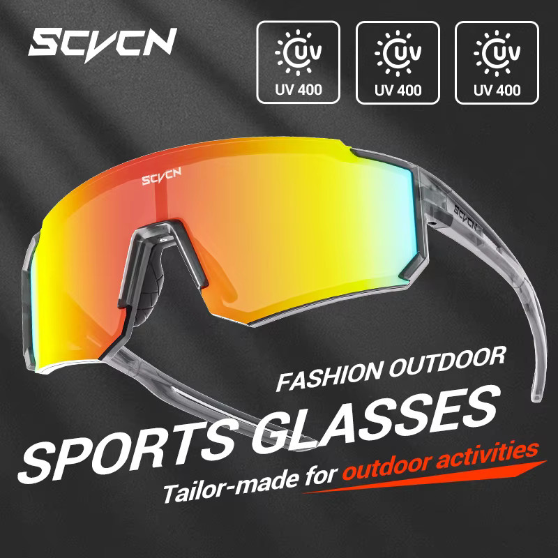 SCVCN Sportsonnenbrille, Unisex, Vollrand, Multicolor, Kunststoff - Bild 4