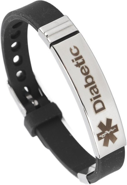 KaiSai Alarmarmband Edelstahl, Weiß, Unisex - Bild 1