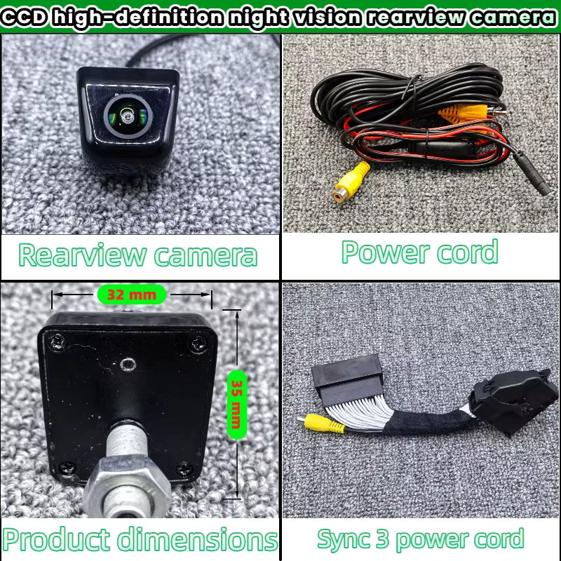 Aut Nuor OEM-Bildschirm für Ford Escape Kuga C520 (2013 bis 2019) mit HD-Rückfahrkamera und Fischaugen-Objektiv in Schwarz - Bild 5