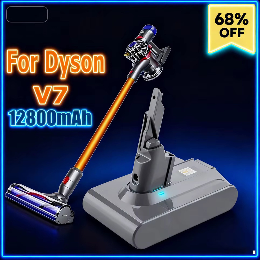 Dyson V7 Ersatzakku Li-Ion mit 21,6 V und 12800 mAh für Dyson V7 Animal Pro Staubsauger - Bild 3