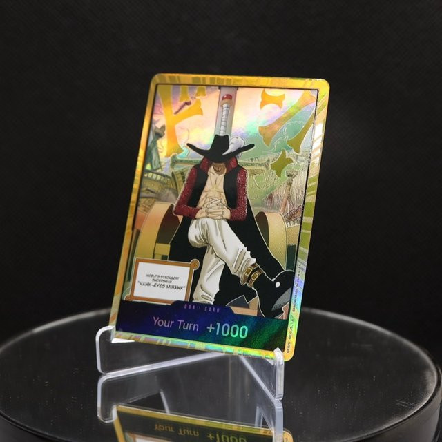 Bandai One Piece TCG Englische DON-Karte Golden Dracule Mihawk, 10-teiliges Set - Bild 1