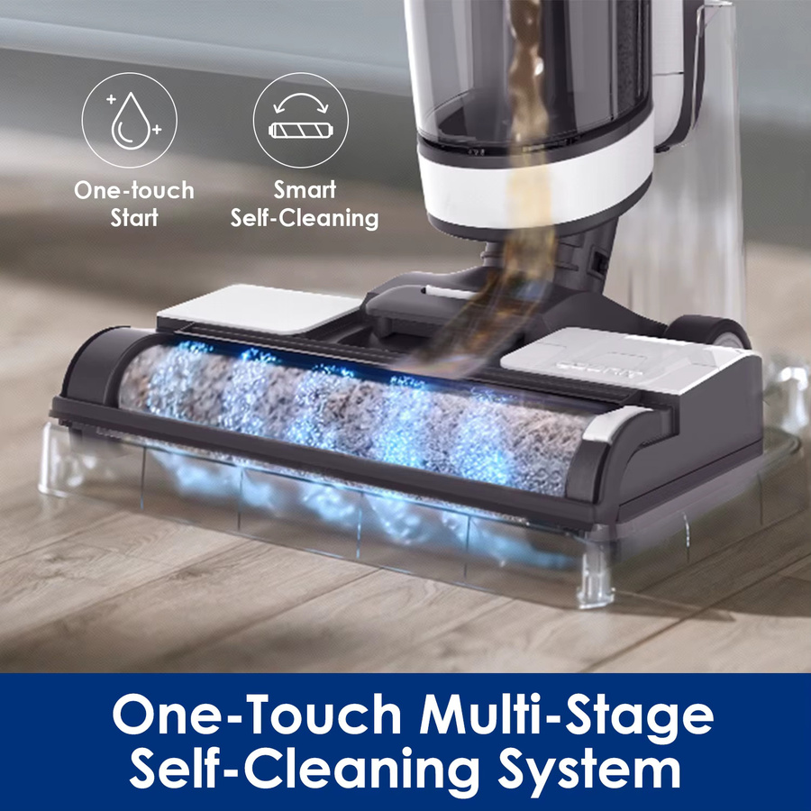 Tineco Floor One S3 Breeze Kabelloser Nass-Trocken Akku-Staubsauger und Bodenwischer mit Selbstreinigungsfunktion in Weiß - Bild 3
