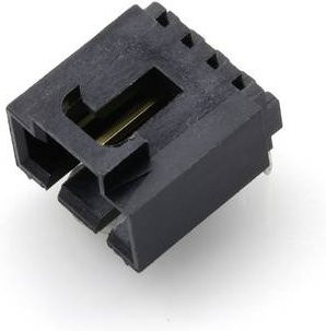 Molex Einbau-Stiftleiste Standard in Schwarz und Gold mit 1 Reihe - Bild 1