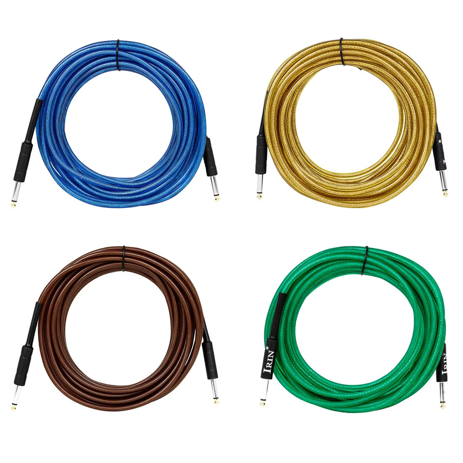 IRIN Gitarren-Audiokabel mit 3,5 mm Jack, geräuschreduzierendes und abgeschirmtes Kabel für Verstärker, erhältlich in Schwarz oder Multicolour - Bild 2
