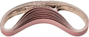 PFERD Korund Schleifband BA für Bandschleifer, Körnung A180, Braun, B: 20 mm, L: 520 mm - Bild 1