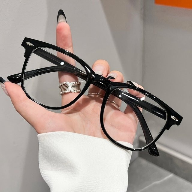 ERIKOLE Korrektionsbrille Damen, Vollrand, quadratisch, Kunststoff, schwarz - Bild 1
