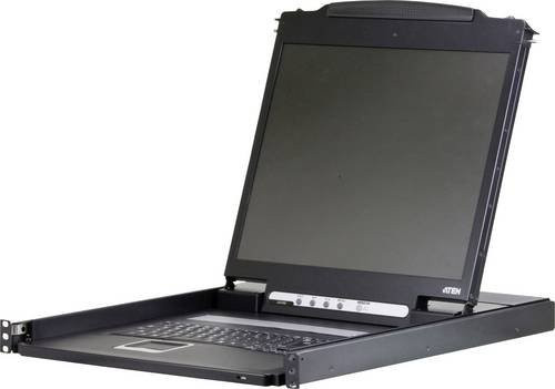ATEN CL1000N-ATA-XG 1 Port KVM-Konsole mit PS/2 Anschluss in Schwarz mit 1280 x 1024 Pixeln - Bild 1