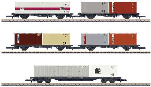 Märklin Wagen Container-Transport, 5er-Set, Spur Z, 1:220 - Bild 1