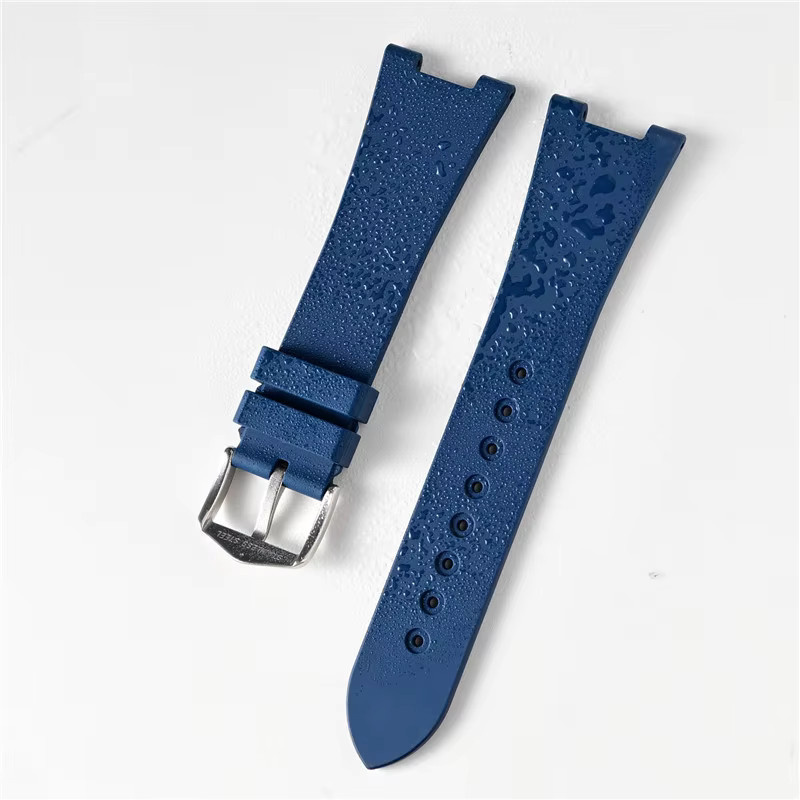 strapfreak Uhrenarmband Fluorkautschuk, Schwarz, Herren, 25*12mm - Bild 5