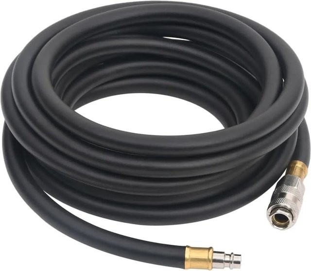 vidaXL Hybrid-Luftschlauch Schwarz 10 m aus Gummi und PVC - Bild 1