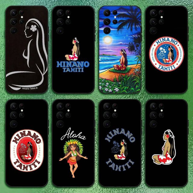 H-Hinano T-Tahiti Girl Handyhülle für Samsung Galaxy S21 S22 S23 S24 S25 FE Plus in Schwarz Softshell - Bild 1