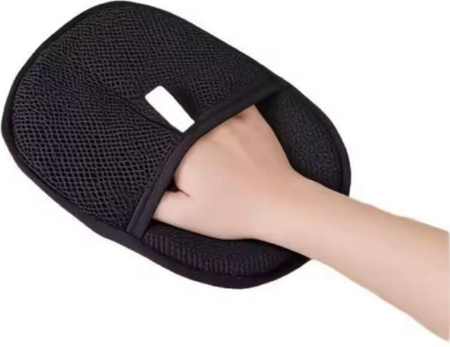 Idealife Tierhaarentferner Handschuhe zur Kleidungshaarentfernung, schwarz - Bild 1