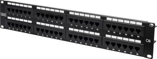 Digitus Patchpanel DN-91648U CAT 6 mit 48 RJ-45 Ports, Grau, 2 HE - Bild 1