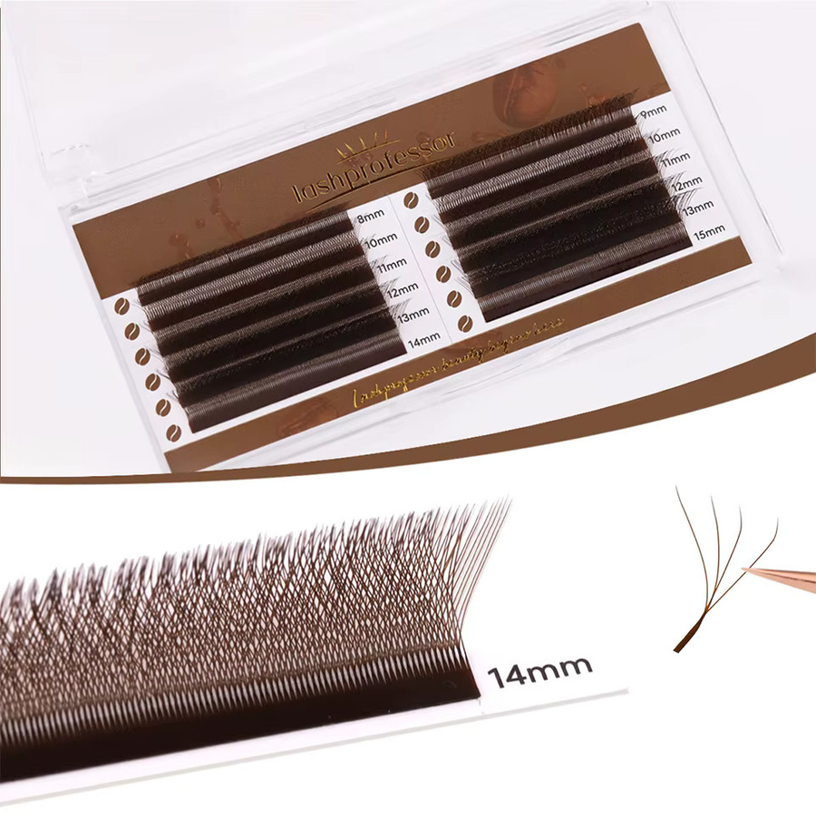 lashprofessor W-Form Fächerwimpern, Braun, Natürlich, Unisex - Bild 2